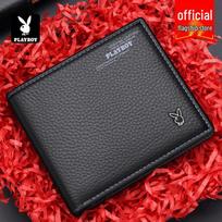 Playboy Men's Genuine Leather Wallet gray