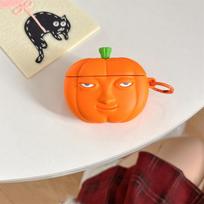 Cartoon creative pumpkin AirPods pro apple bluetooth headset case 1/2/3/4th generation cartoon case airpods 1/2 generation universal orange