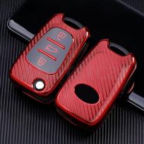 NCUD9 For Kia Sportage Rio 3 Soul Optima Ceed Pro K5 K2 TPU Car Key Case Cover for Hyundai I20 I30 Ix20 Ix35 Elantra Accent raudona