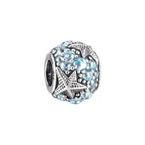Pandora Jūros žvaigždės karoliukas pakabukas Unisex poros stilius Sidabrinis 791905CZF sidabras