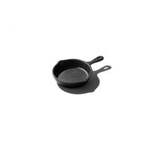 Non-stick Cast Iron Egg & Frying Pan Set, Flat Bottom, Induction Ready Single Frying Pan black