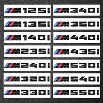 3D ABS Automobilio raidės M Logotipo Lipdukas Galinės bagažinės Emblema Ženklelis BMW M125i M135i M140i M235i M240i M320i M330i M340i M350i M440i af2 M 440 i black