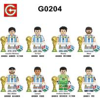 Pasaulio taurės minifigūrėlės statybiniai kaladėlės Futbolo serija G0204