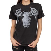 Adult Unisex Spider-Man Venom Spider Legs Faded Black Unisex T-Shirt S gray