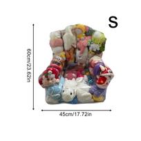 new Clear Stuffed Animal Bean Bag Chair Cover Plush Toys Storage And Organizing PVC Waterproof Stuffable Beanbag Chair Cover S gryna