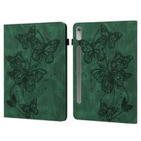 Suitable for Lenovo Tab M9 tablet leather case Small new pad 11.5 retro matte butterfly embossed card holder Lenovo tab m8 8505x 8.0 žalia