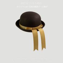 Parent-Child Hat Fedora Female Japanese Jk Uniform Hat Wool Hat College Style Bow Ribbon Kindergarten Sailor Hat 56-58cm adult black