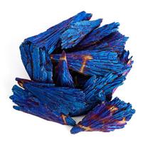 Natūralūs Akmenys Mėlyna Spalva Ir Mineralai Titano Aura Kvarcas Uodegos Dekoracija blue