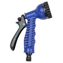 Multifunctional Plastic Garden Sprinkler Gun: Flower, Vegetable Watering & Car Wash Nozzle mėlyna