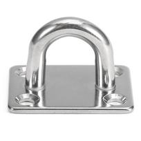 36pcs Steel Material Pad Eye Plates Punch Bag Hook Marine Hardware Hooks  For Yoga M8