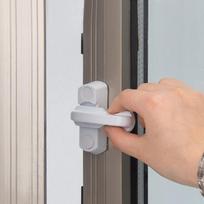 Lango durų varčios užraktas plastikinis vaikų saugas lango durų varčios spynos saugos svirties rankenos šlavimo fiksatorius onesize beige