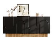 Moderni spintelė su 4 durelėmis, didelė daiktų laikymo erdvė ir aiški U formos konstrukcija, svetainei ir valgomajam, 160×75×38 c 160 x 38 x 75 cm