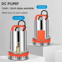 DC12V24V Elektrinis vandens siurblys buitinis mažas jūrinis DC panardinamas siurblys saulės energija maitinamas baterijomis vandens siurblys 12v-1 inch 2Maluminumwire