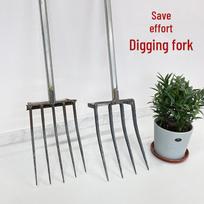 Labor-Saving Steel Plow: Soil Loosening, Land Reclaiming, Deep Tilling Agricultural Tool Labor-saving 4-tine Fork