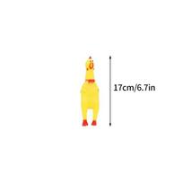Funny Screaming Chicken Pet Dog Chew Toys Squeeze Sound Molar Chew Toys for Small Medium Large Dogs Chicken Pet Dog Toy Puppy St Practical Use yellow