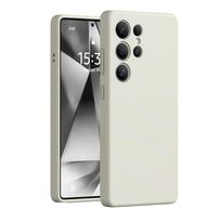 Promotion Simple Soft Liquid Silicone Case For Samsung Galaxy S21 S22 S23 S24 S25 UItra Plus FE S20 UItra colorful Cover For Galaxy S23 balta