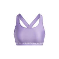 Under Armour Women's Crossback Mid-Impact Sports Bra M gray