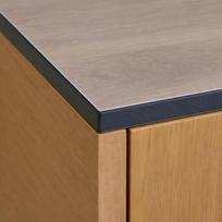 HPL worktop for a 60cm cabinet 60x46.5cm Castello Oak with holes