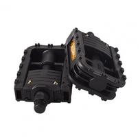 2Pcs Folding Bike Pedals, Universal Flat Pedals with Sealed Bearings, High Strength Non-Slip, Easy Install for MTB Road Bike black