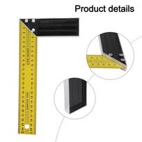 Matlankis Kampainis Matlankis Nerūdijančio Plieno Įrankis Medžio apdirbimas Kampas 25cm black