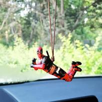 Deadpool Car Rear View Mirror Hanging Accessories for Office Home gray