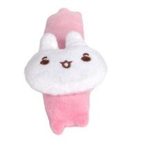 Cute Plush Catnip Toy Adorable Dog Bear Rabbit Doll Stimulating Cat Plaything for Biting Kicking Fun Chew Resistant Toy with Kittens Adult Cats Rabbit white