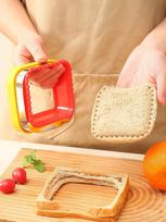 1pc Sandwich Cutter And Sealer, Pocket Mold Cartoon Bread Mold Toast Stamp Press Mold Stainless Steel Cookie Cutter one-size įvairiaspalvis