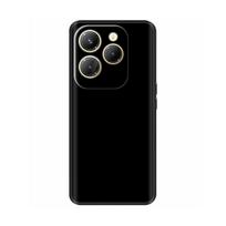 Telefono dėklas Infinix Hot 40 / 40 Pro / 40i dėklas Juodas Silikoninis Minkštas Prabangus Dažytas Atsparus Smūgiams Telefono Galinis Dangtelis Coque Fundas Infinix Hot 40 Pro black