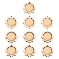 Wooden Mini Embroidery Hoop for DIY Pendant Arts Needlework Accessories Small Display Frame beige