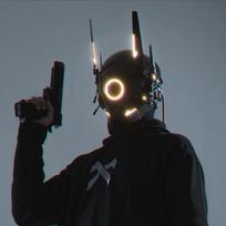 Helmet Cyberpunk Face Mask Led Rhythm Technology Comic Display Cosplay Glowing Face Changing Cool Mask Shooting Props Decorate