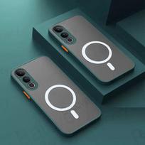 For VIVO V50 Lite 5G 4G/VIVO V50 5G Anti-drop Matte Protective Cover Magnetic Wireless Charging Sticker VIVO V50 5G gray