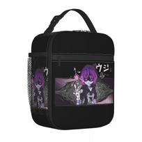 Murder Drones Uzi Thermal Insulated Lunch Bags for Work Portable Food Bag Container Thermal Cooler Lunch Boxes One Size black