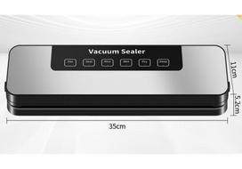Cross Fully Automatic Vacuum Sealer: Household & Commercial Fresh Food Packaging Machine Seal Machine Only gray