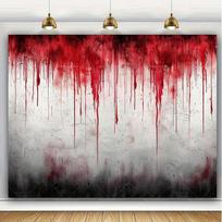 Halloween Bloody Handprint Background Banners Are Perfect For Adding A Spooky Atmosphere To Patios Gardens And Themed Parties 47.2x31.5inch/120*80cm