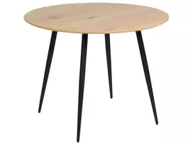 Valgomojo stalas BJORKA šviesiai rudas 100 cm