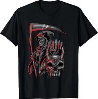 Reaper Death Angel Of Death Cool Grim Reaper Dead Gift Idea T-Shirt 3XL black