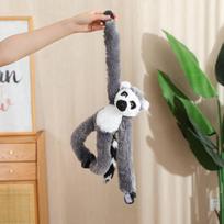 50/70CM Lovely Long Arm Monkey Suspension Plush Toy Creative Simulation Suspended Sloth Orangutan Lemur Plushie Pillow Doll gray