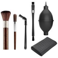 6 Pieces Coffee Brush Set with Air Blower Blaster Professional Espresso Brush Kit Espresso Grinder Machine Accessories China Mainland black