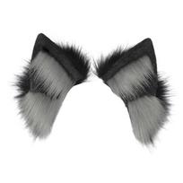 Cat Ears Electric Animal Furry Kitten Headband Hair Hoop for Masquerade black