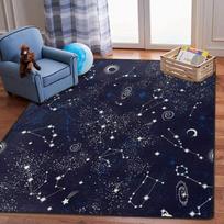 Žvaigždėto dangaus rašto kilimas Kosminės galaktikos kilimas Neslystantis plaunamas grindų kilimėlis Tinka namų dekoravimui Svetainės miegamojo dekoravimui 60*90cm gray