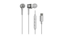 Audio Technica ATH-CKD3C Baltos USB Type-C laidinės ausinės su mikrofonu balta