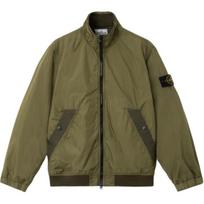 Stone Island SS26 Pavasario Vasaros Serija Vėjui Atsparus Vandeniui Užtrauktukas Laisvalaikio Striukė Unisex Striukės L1S154100111S0A23-V005G M black