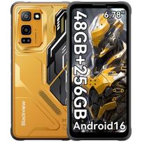 Blackview FORT 5 Atsparus Android 16 Išmanusis Telefonas 108MP Kamera su Naktiniu Matymu 6.78  120Hz Ekranas, 12GB RAM 256GB ROM, 5000mAh Baterija, Dvi SIM Kortelės, NFC Only cell phone juoda