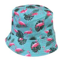 Žvejo kepurė Flamingo spausdinimas Unisex kepurė nuo saulės Dvipusė kelioninė kepurė Apsauga nuo UV spindulių Sulankstomas trumpais krašteliais lauko užsiėmimų galvos apdangalai E pink