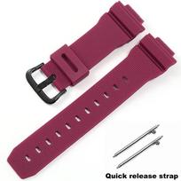 For Casio G-Shock DW5600 DW6900 G5600 G5700 GW-M5610 GW-5000 GM5610 GWX5600  Silicone watch band 16mm 16mm raudona juoda spalva