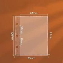 3Inch Transparent Po Card Binder Kpop Mini Po Album Idol Pocard Holder Loose-Leaf Idol Card Protector Book brown