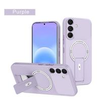 Kickstand Phone Case For Samsung Galaxy A57 A56 A54 A52 A36 A35 A26 A25 A16 A15 A14 A13 A12 A07 Armor Bracket for Magsafe Cover Galaxy A13 5G gray