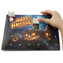 Halloween Countdown Calendar Horror Collectibles Advent For Halloween Scary Figurines 24-day Countdown Calendar For Fireplace S gray