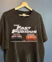 Fast And Furious Vintage Unisex Shirt S gray