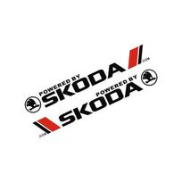 Automobilio kėbulo dekoravimo lipdukai Automobilio durų šoninės juostelės Lipdukai Skoda Octavia A5 A7 RS Fabia Superb Priedams wsjn67 black